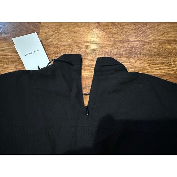 Isabel Marant Women's Rabea Keyhole Sleeveless Crepe Midi Dress Black Sz 36 NWT - Picture 5 of 10